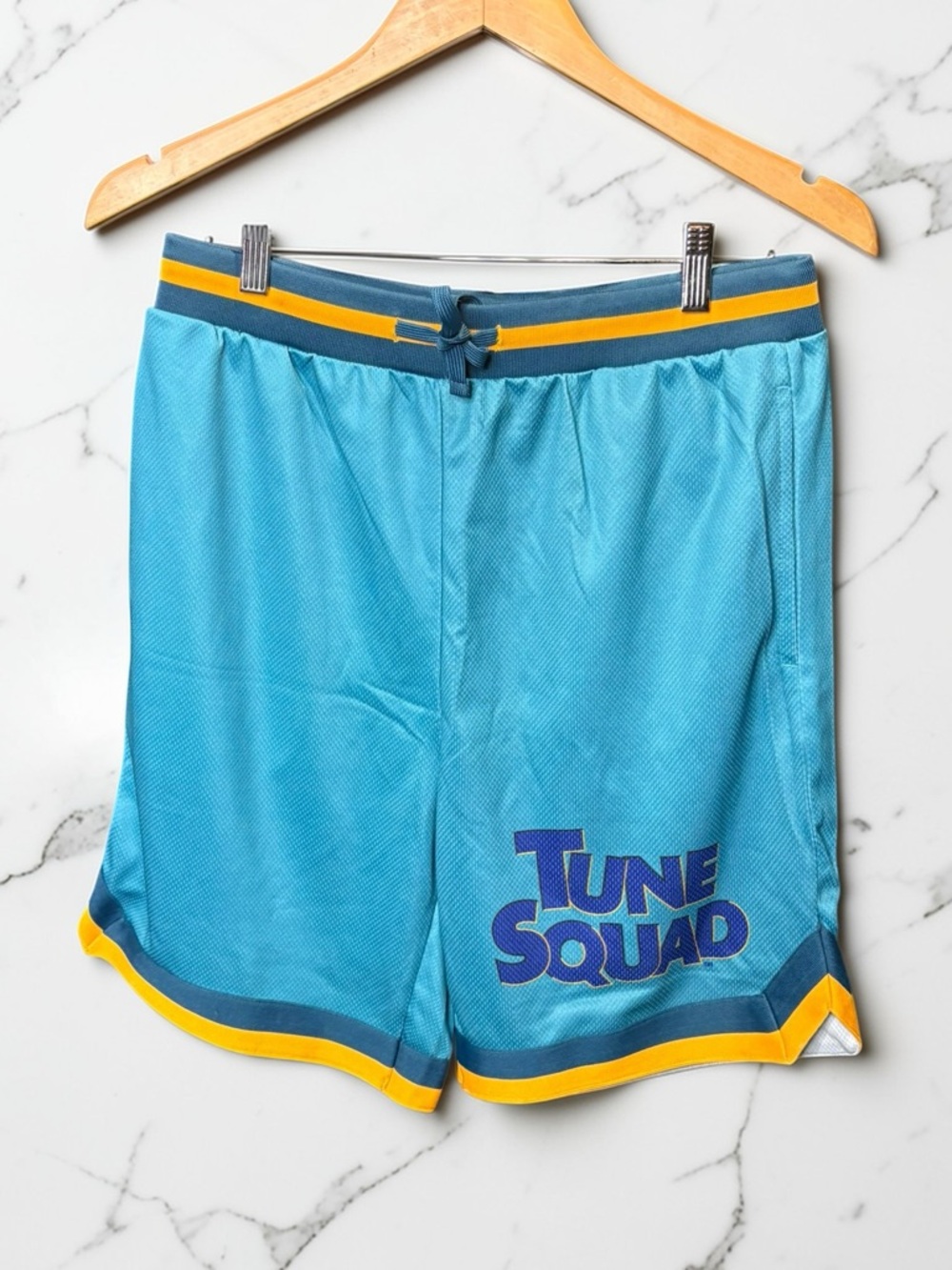 Tune Squad Men's Athletic Shorts - Blue and Yellow